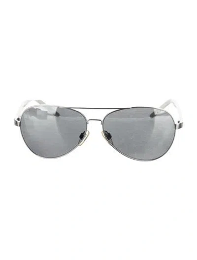 Pre-owned Ralph Lauren Aviator Mirrored Sunglasses In Neutrals