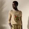 Polo Ralph Lauren Aviator Polo Bear Cashmere Sweater In Lux Tan