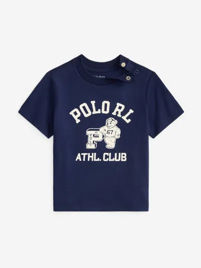 Ralph Lauren Baby Boys Athletic Club T-shirt In Blue