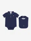 Ralph Lauren Baby Boys Bodysuit Gift Set In Blue