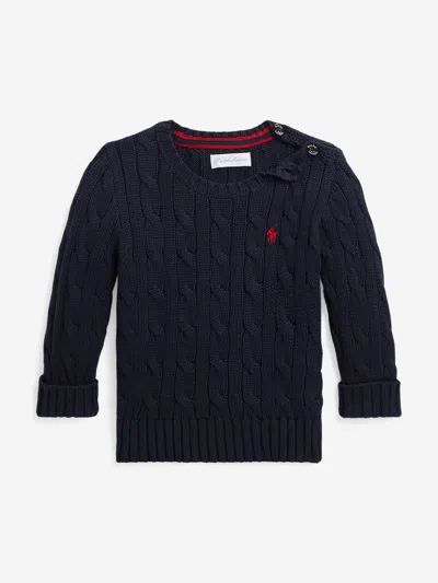 RALPH LAUREN RALPH LAUREN BABY BOYS CABLE KNIT JUMPER
