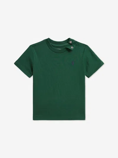 Ralph Lauren Baby Boys Cotton Logo T-shirt In Green