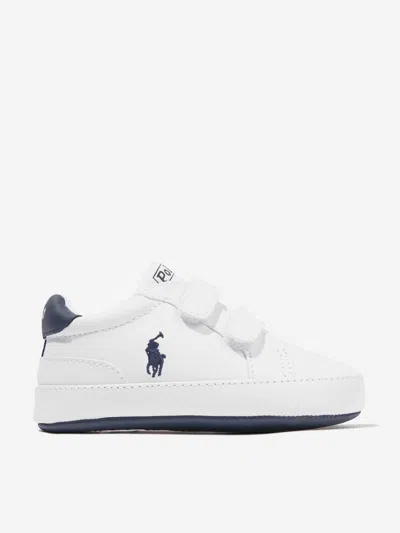 Ralph Lauren Kids'  Baby Boys Heritage Court Ii Trainers In White