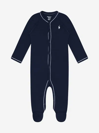 Polo Ralph Lauren Baby Boys Logo Babygrow Newborn Blue