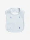 Ralph Lauren Baby Boys Logo Bib In Blue