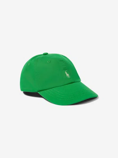 Polo Ralph Lauren Kids' Polo Pony-embroidered Cap In Green