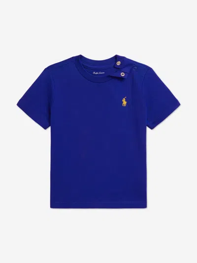 Ralph Lauren Baby Boys Logo T-shirt In Blue