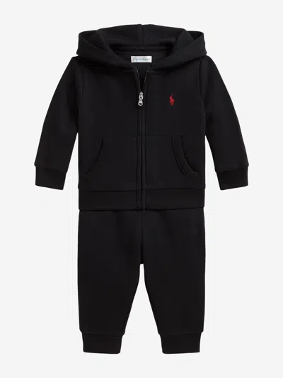 Ralph Lauren Baby Boys Logo Tracksuit In Black