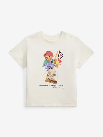 Ralph Lauren Baby Boys Polo Bear Jersey T-shirt In Neutral