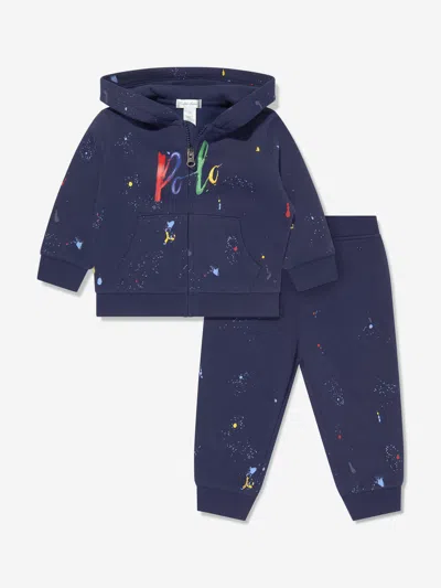 Ralph Lauren Baby Boys Polo Tracksuit In Blue