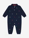 RALPH LAUREN BABY BOYS SCHIFFLI ROMPER 9 - 12 MTHS BLUE