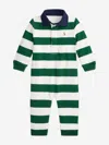 Ralph Lauren Baby Boys Striped Rugby Romper In Multi