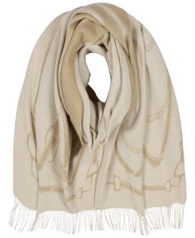 Ralph Lauren Baby Cable Knit Wrap In Cream,camel