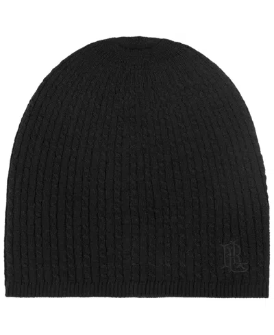 Ralph Lauren Baby Cable Merino Beanie Hat In Black
