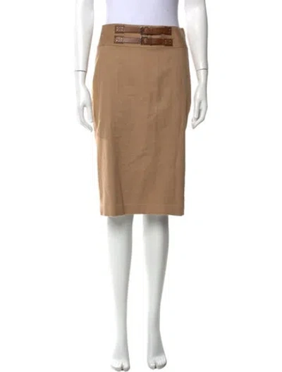 Pre-owned Ralph Lauren Baby Camel Midi Length Skirt In Neutral