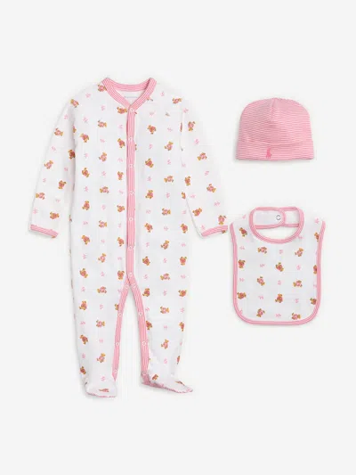 Polo Ralph Lauren Ralph Lauren Baby Girls 3 Piece Gift Set In White