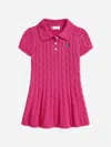 Ralph Lauren Baby Girls Classic Cable Day Dress In Pink