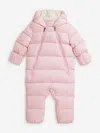 Ralph Lauren Baby Girls Logo Snowsuit In Pink