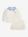 Ralph Lauren Sweater And Skirt Set In White