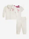 Ralph Lauren Baby Girls Tracksuit Set In White