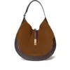 Ralph Lauren Suede And Leather Shoulder Bag In Brown
