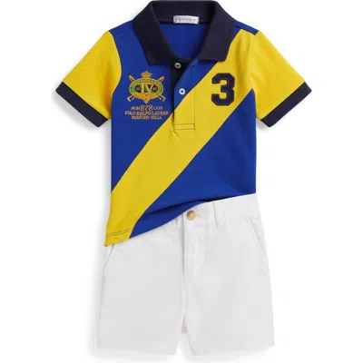 RALPH LAUREN RALPH LAUREN BANNER POLO SHIRT & SHORTS SET