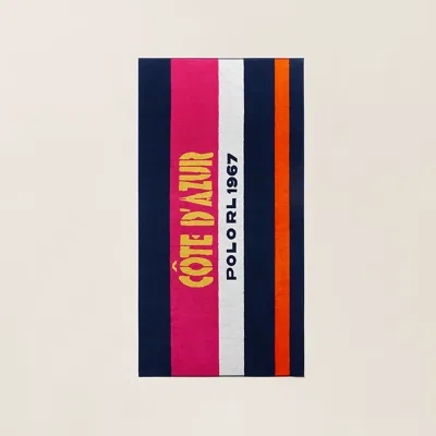 Ralph Lauren Bargo Beach Towel In Navy