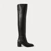 Ralph Lauren Barnet 55 Mm Calfskin Boot In Black