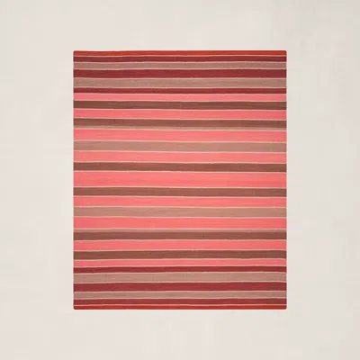 Ralph Lauren Barragan Stripe Rug In Blaze In Multi