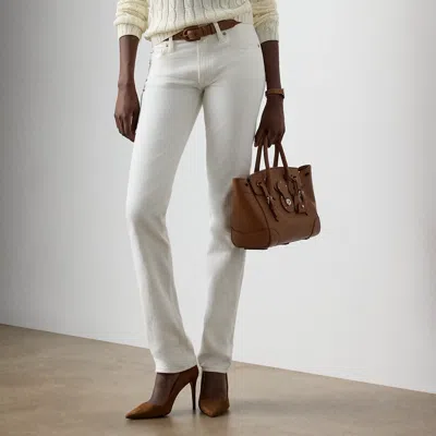 Ralph Lauren Barrett Slim Denim Jean In Glacial White