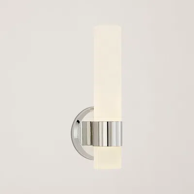 Ralph Lauren Barton Single-arm Sconce In Silver
