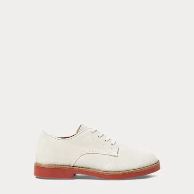 Ralph Lauren Kids' Barton Suede Oxford In White