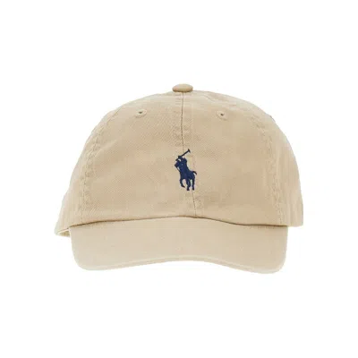 Ralph Lauren Baseball Cap With Logo Embroidery Kids In Orange