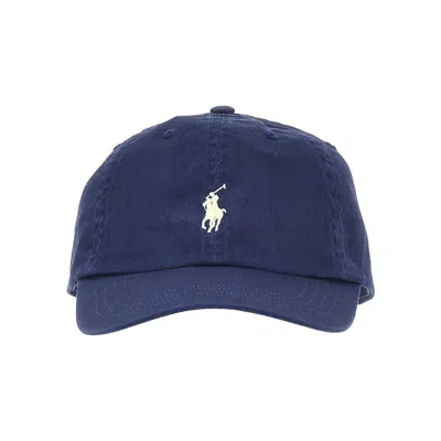 Ralph Lauren Baseball Hat With Logo Embroidery Kids In Blue