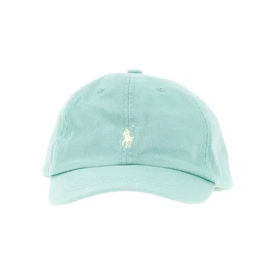 Ralph Lauren Baseball Hat With Logo Embroidery Kids In Blue