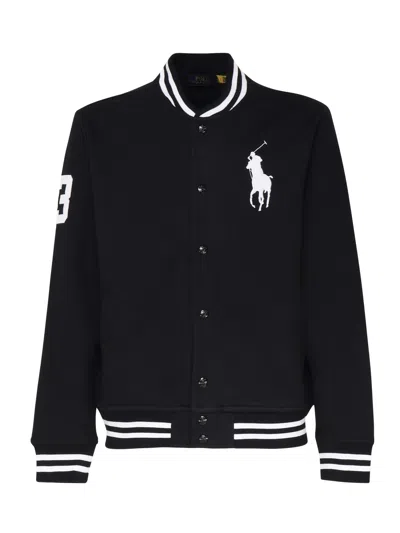 Ralph Lauren Baseball Knit In Polo Black