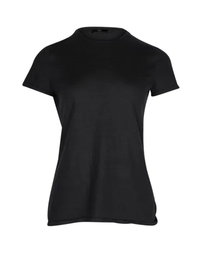 Ralph Lauren Basic Slim-fit Short Sleeve T-shirt In Black Cashmere