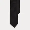 Ralph Lauren Basket-weave Silk Tie In Black