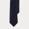 Ralph Lauren Basket-weave Silk Tie In Blue