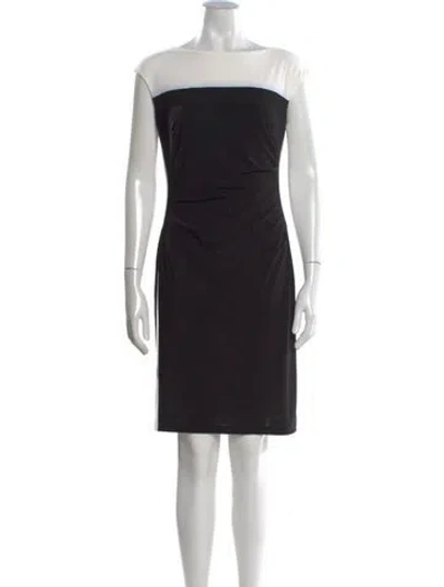 Pre-owned Ralph Lauren Bateau Neckline Mini Dress