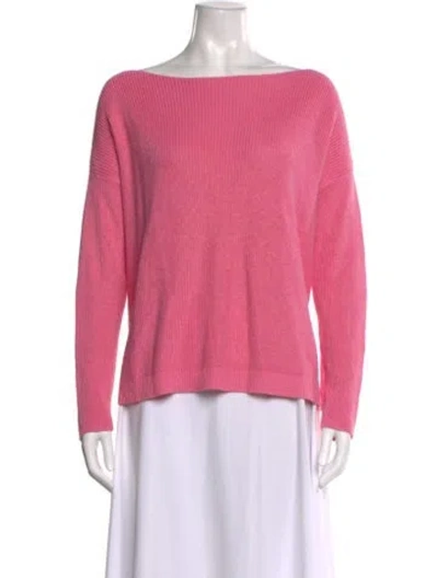 Pre-owned Ralph Lauren Bateau Neckline Sweater In Pink