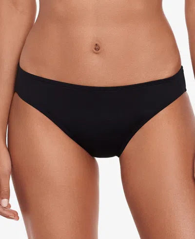 Ralph Lauren Beach Club Hipster Bikini Bottoms In Black