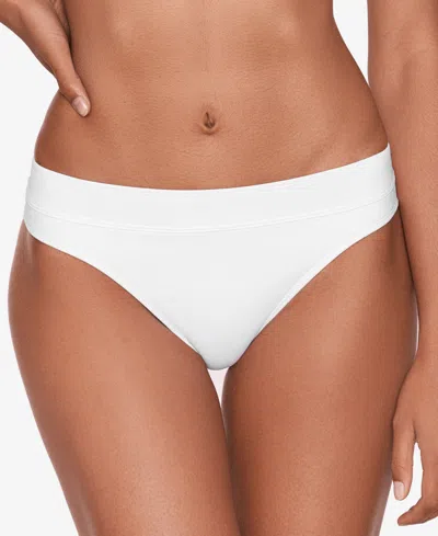 Ralph Lauren Beach Club Ruched Bikini Bottoms In White