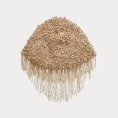 Ralph Lauren Beaded Crochet Cotton Hat