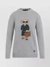 Ralph Lauren Bear Graphic Knitwear Ribbed Finish