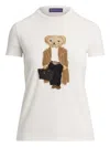 Ralph Lauren Bear-embroidered Patch T-shirt In White