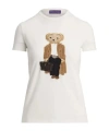 Ralph Lauren Bear-embroidered Patch T-shirt In White