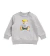 Ralph Lauren Bear Graphic Sweatshirt In Gray