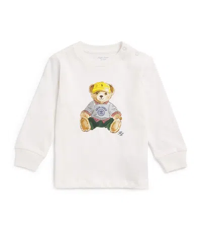Ralph Lauren Kids' Bear Graphic T-shirt In White