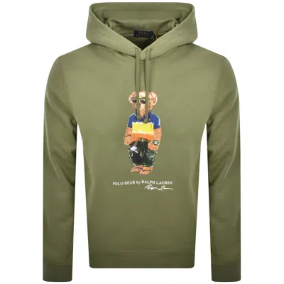 Ralph Lauren Bear Hoodie Tree Green